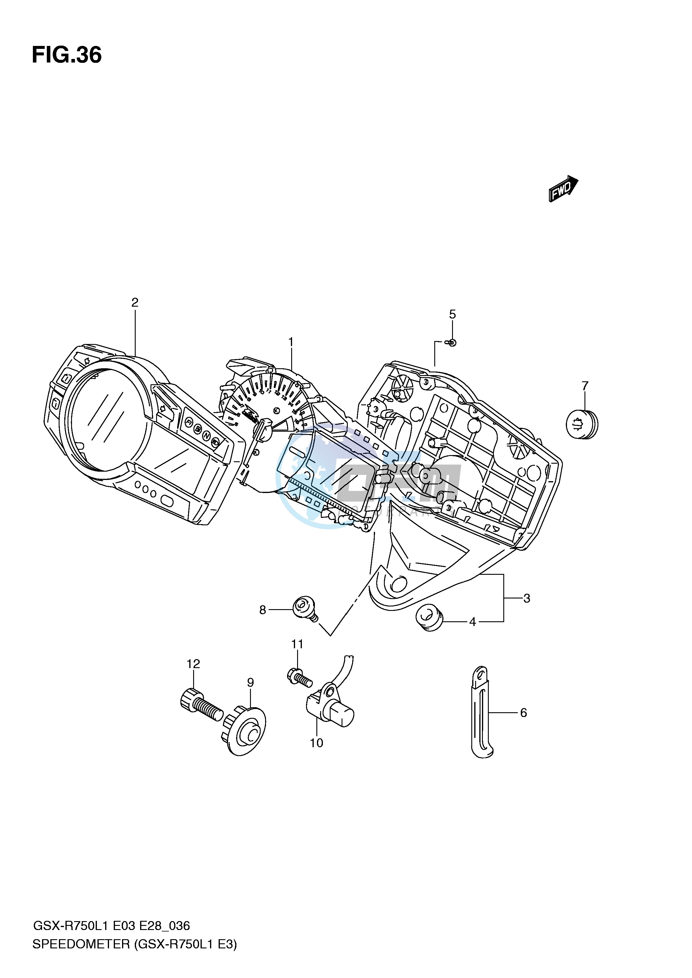 SPEEDOMETER (GSX-R750L1 E3)