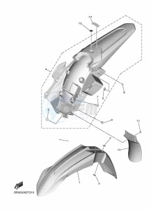 YZ250F (B7B2) drawing FENDER