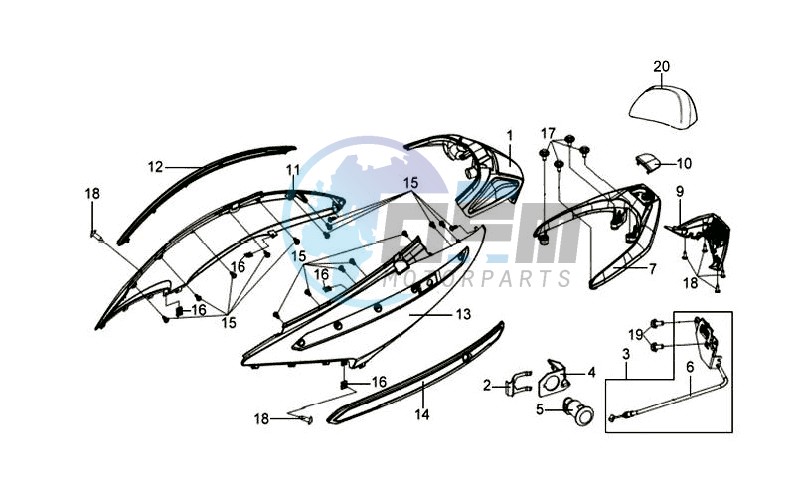 COWLING / TAIL LIGHT