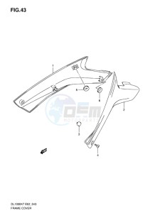 DL 1000 V-STROM EU-UK drawing FRAME COVER