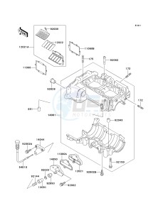 JH 750 F [SUPER SPORT XI] (F1-F2) [SUPER SPORT XI] drawing CRANKCASE