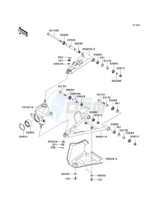 KVF 750 B (BRUTE FORCE 750 4X4I) (B6F-B7FA) A6F drawing FRONT SUSPENSION-- JKAVFDA1 6B524415 - - -