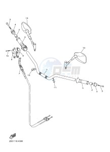 VMX17 VMAX17 1700 (2CE9 2CEA 2CEB) drawing STEERING HANDLE & CABLE