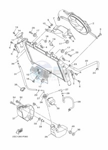 TRACER 900 MTT850 (B5CM) drawing RADIATOR & HOSE