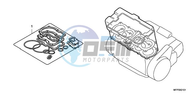 GASKET KIT A (CB13009/S9/A9/SA9)