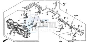 CBR600RRA Australia - (U / 2U) drawing THROTTLE BODY