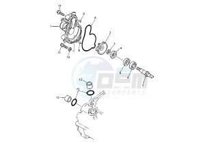 YZ F 450 drawing WATER PUMP