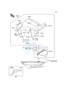 ZZR1400 ABS ZX1400JGF GB XX (EU ME A(FRICA) drawing Accessory(Single Seat Cover)