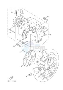 XC125R YW125 SKYLINER S (2PE2) drawing REAR WHEEL