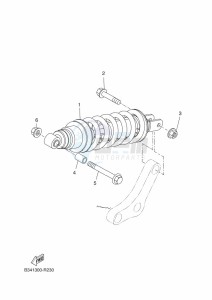 XSR700 MTM690D-U (BJY1) drawing REAR SUSPENSION