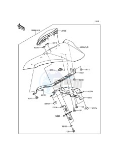 Z900 ABS ZR900BHF XX (EU ME A(FRICA) drawing Accessory(Single Seat Cover)