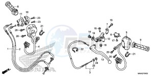 NC750SAG NC750S Europe Direct - (ED) drawing HANDLE LEVER/ SWITCH/ CABLE (NC750S/ SA)