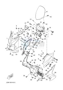 YP125RA (ABS) X-MAX 125 ABS (2DMD 2DMD) drawing WINDSHIELD