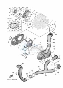 YXF850E YX85FPAN (BARK) drawing CRANKCASE COVER 1