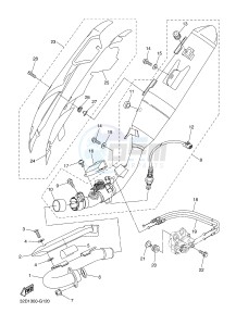 WR250R (BN32 BN31 BN33) drawing EXHAUST