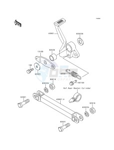 ZR 550 B [ZEPHYR] (B1-B4) [ZEPHYR] drawing BRAKE PEDAL