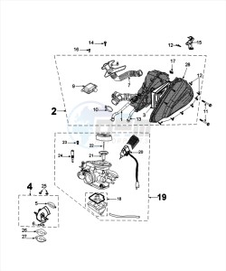 TWEET 125 PRO drawing CARBURETTOR KEIHIN