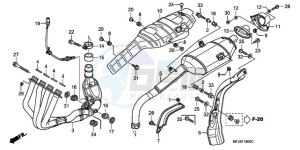 CBR600RAA F / CMF drawing EXHAUST MUFFLER