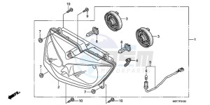 XL1000V9 F / CMF drawing HEADLIGHT