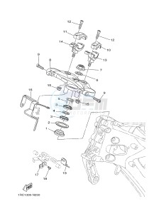 MT09 MT-09 900 (1RCN 1RCP) drawing STEERING