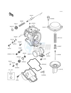 ZX 600 D [NINJA ZX-6] (D2-D4) [NINJA ZX-6] drawing CARBURETOR PARTS