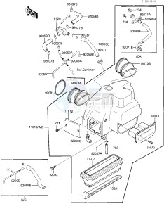 ZX 900 A [NINJA] (A3) NINJA 900 drawing AIR CLEANER