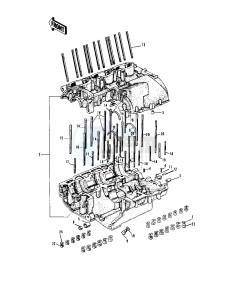 H1 C [MACH III] 500 [MACH III] drawing CRANKCASE -- 69-72 H1_A_B_C- -