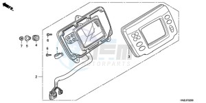 TRX500FAA Australia - (U) drawing METER