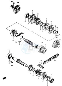 RM80 (T-V) drawing TRANSMISSION