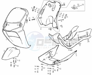 ATLANTIS CITY - 50 cc VTHAL1AE2 Euro 2 2T AC GBR drawing Front body (Positions)