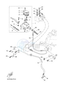 YZF-R125 YZF-R125A R125 (BR62 BR62 BR62 BR62) drawing FRONT MASTER CYLINDER