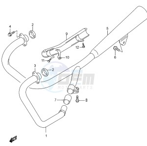 GZ250 (K3) drawing MUFFLER