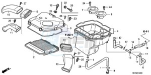 GL18009 France - (F / AB CMF NAV) drawing AIR CLEANER