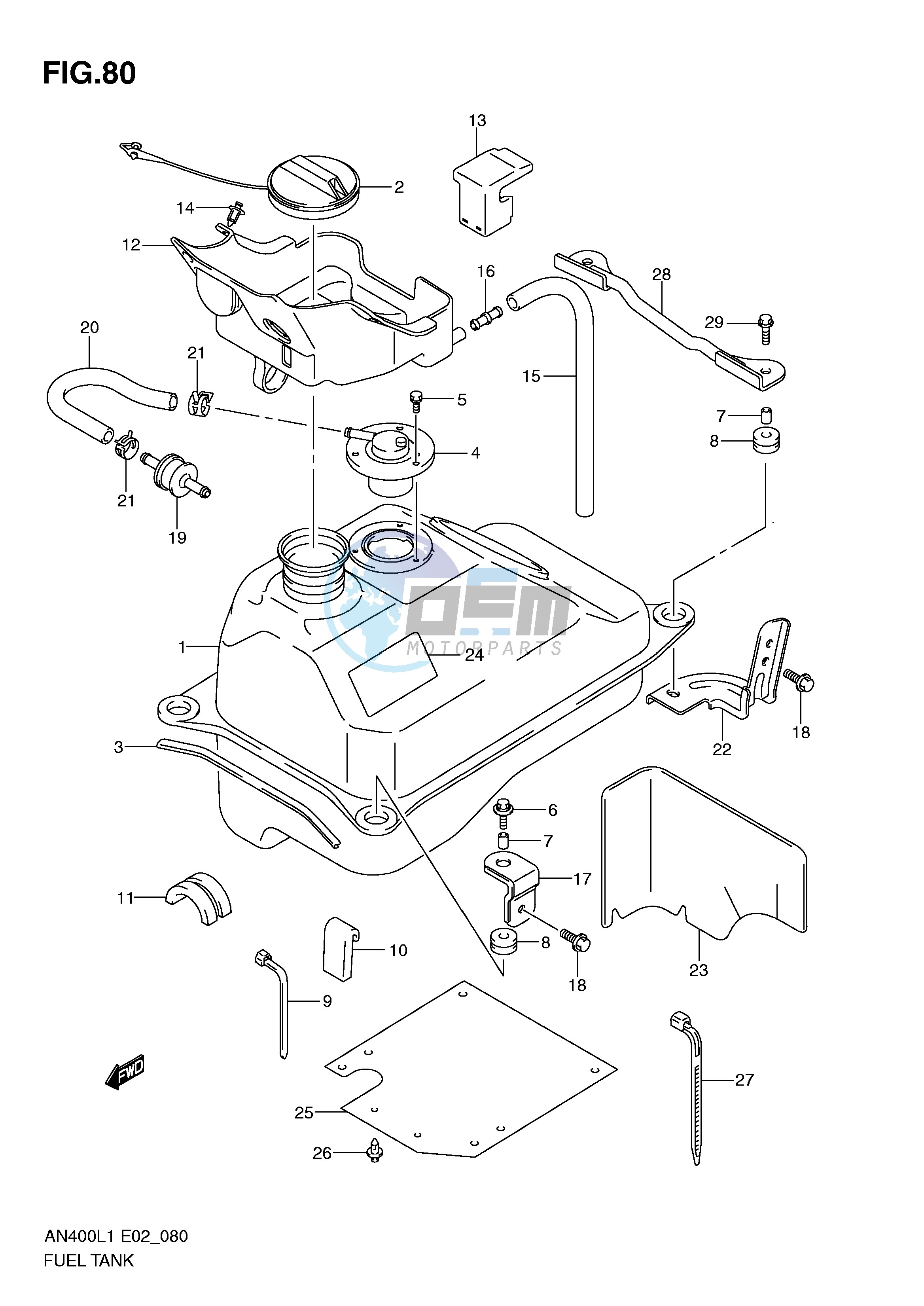 FUEL TANK (AN400AL1 E19)