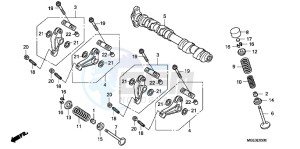 VFR1200FDB drawing CAMSHAFT/VALVE (FRONT)