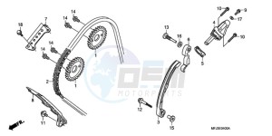 CBR600RA9 France - (F / ABS CMF MME) drawing CAM CHAIN/TENSIONER