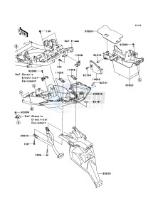 VERSYS_ABS KLE650DBF GB XX (EU ME A(FRICA) drawing Rear Fender(s)