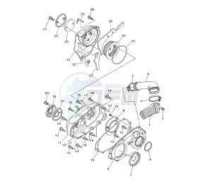 XP T-MAX SV 500 drawing CRANKCASE COVER 2