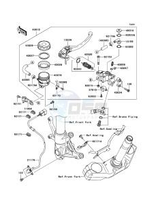 Z1000_ABS ZR1000C7F FR GB XX (EU ME A(FRICA) drawing Front Master Cylinder