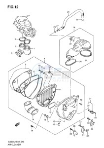 VL800C INTRUDER EU drawing AIR CLEANER