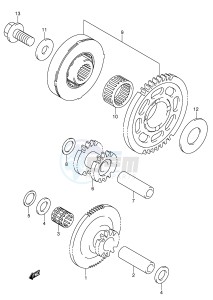 GSX-R600 (E2) drawing STARTER CLUTCH