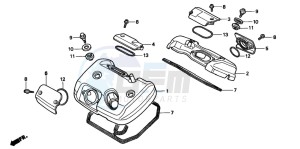 NV400C drawing CYLINDER HEAD COVER