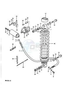 RM125 1983 drawing SHOCK ABSORBER