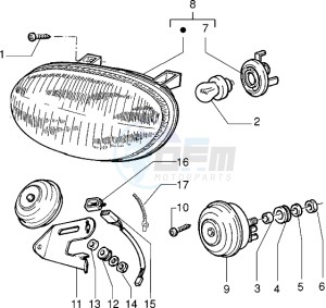 VELOFAX 50 drawing Front light