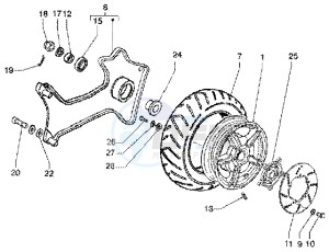 X9 180 Amalfi drawing Rear Wheel