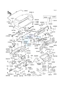 KAF 620 E [MULE 3010 4X4] (E6F-E8F) E8F drawing FRAME FITTINGS