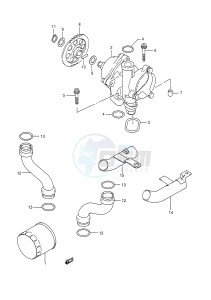 GSX-R750 (E28) drawing OIL PUMP