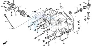 TRX350FE RANCHER 4X4 ES drawing FRONT CRANKCASE COVER (TRX350TM/FM)