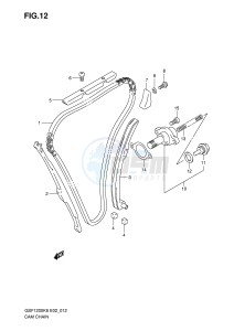 GSF1200 (E2) Bandit drawing CAM CHAIN