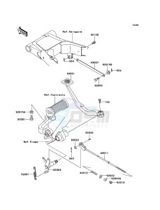 W650 EJ650-C7P GB XX (EU ME A(FRICA) drawing Brake Pedal